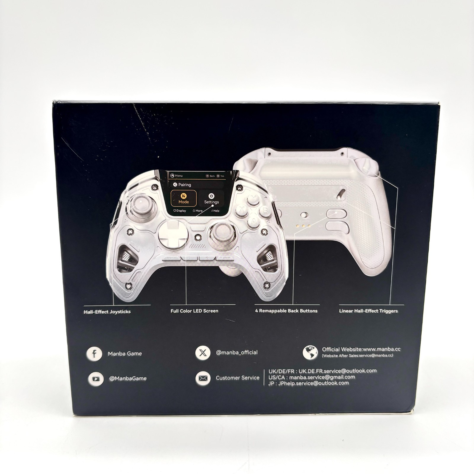 Manba One Full Color Interactive Screen Gaming Controller w/ Charging Station