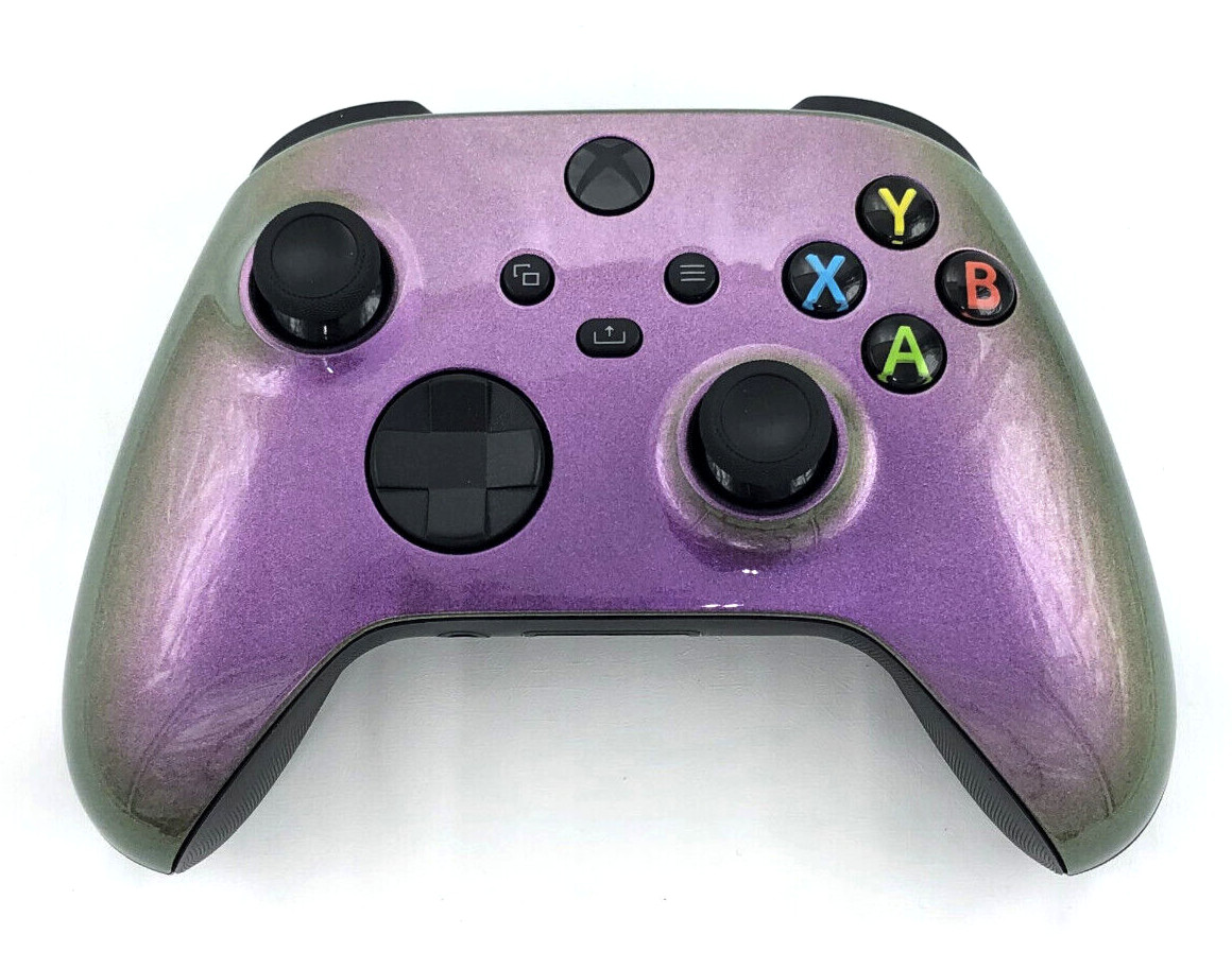 Custom Microsoft Xbox Series X / S Controller – Glossy Chameleon Pink Green
