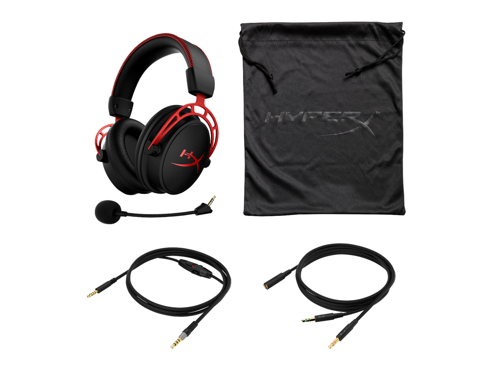 HyperX Cloud Alpha – Gaming Headset (Black-Red)