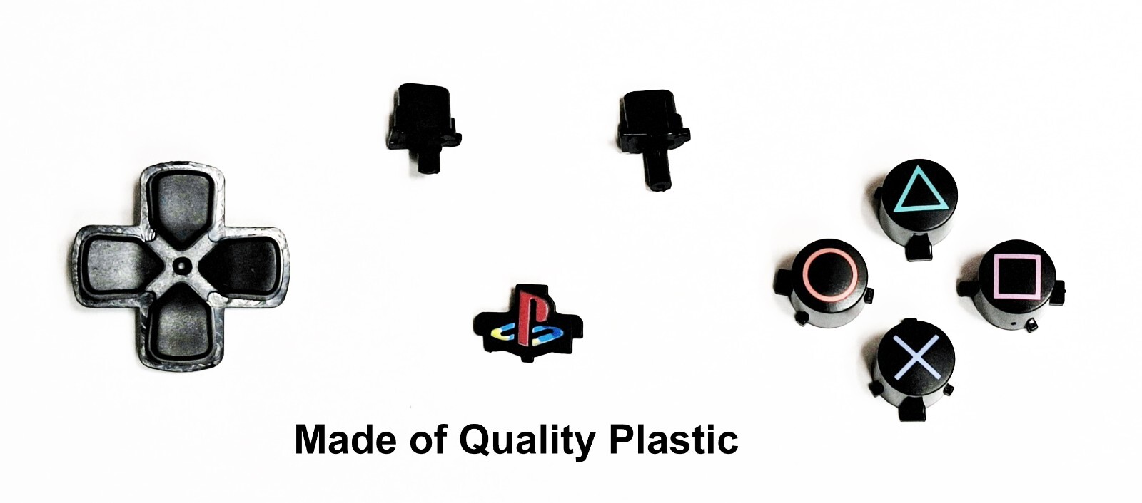 Custom Sony PS5 DualSense Retro Buttons Bundle D-Pad, Home & X-O Buttons Plastic
