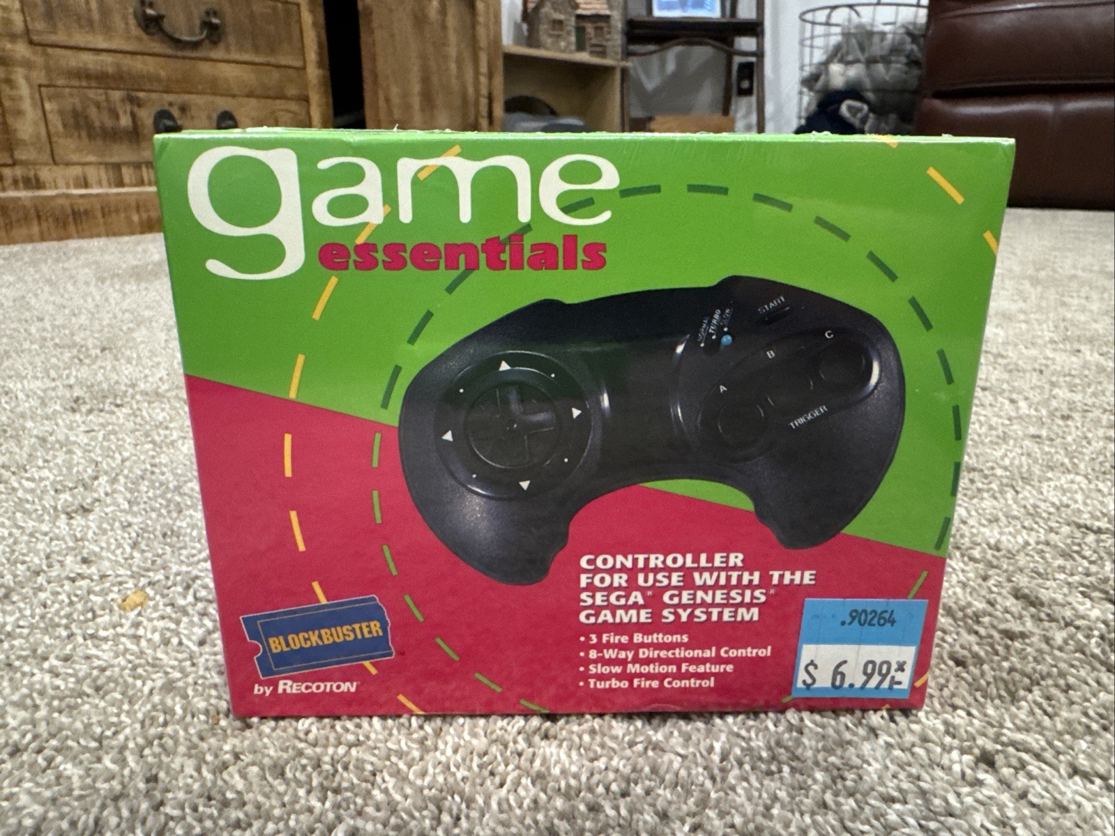 Vintage Game Essentials Sega Genesis Game Controller by Recoton 1996 Sealed