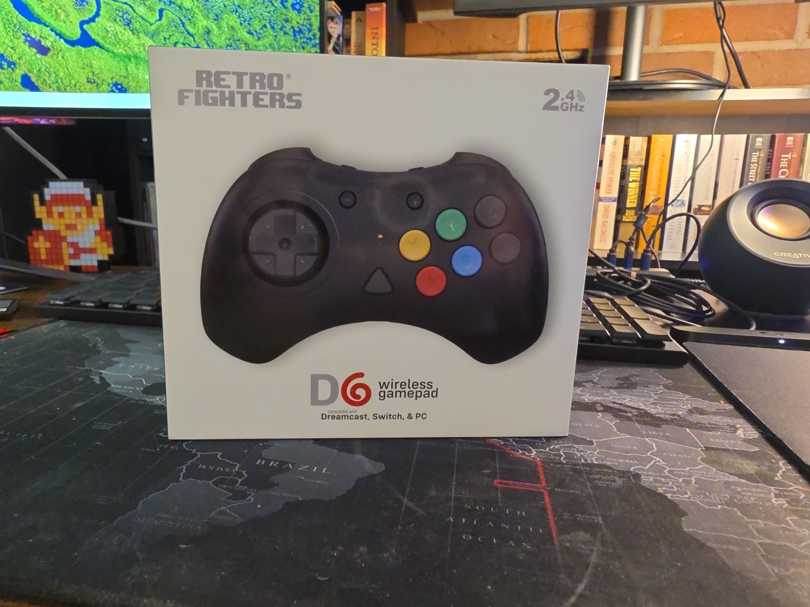 Retro Fighters D6 Wireless Controller Black – Dreamcast, PC & Nintendo Switch