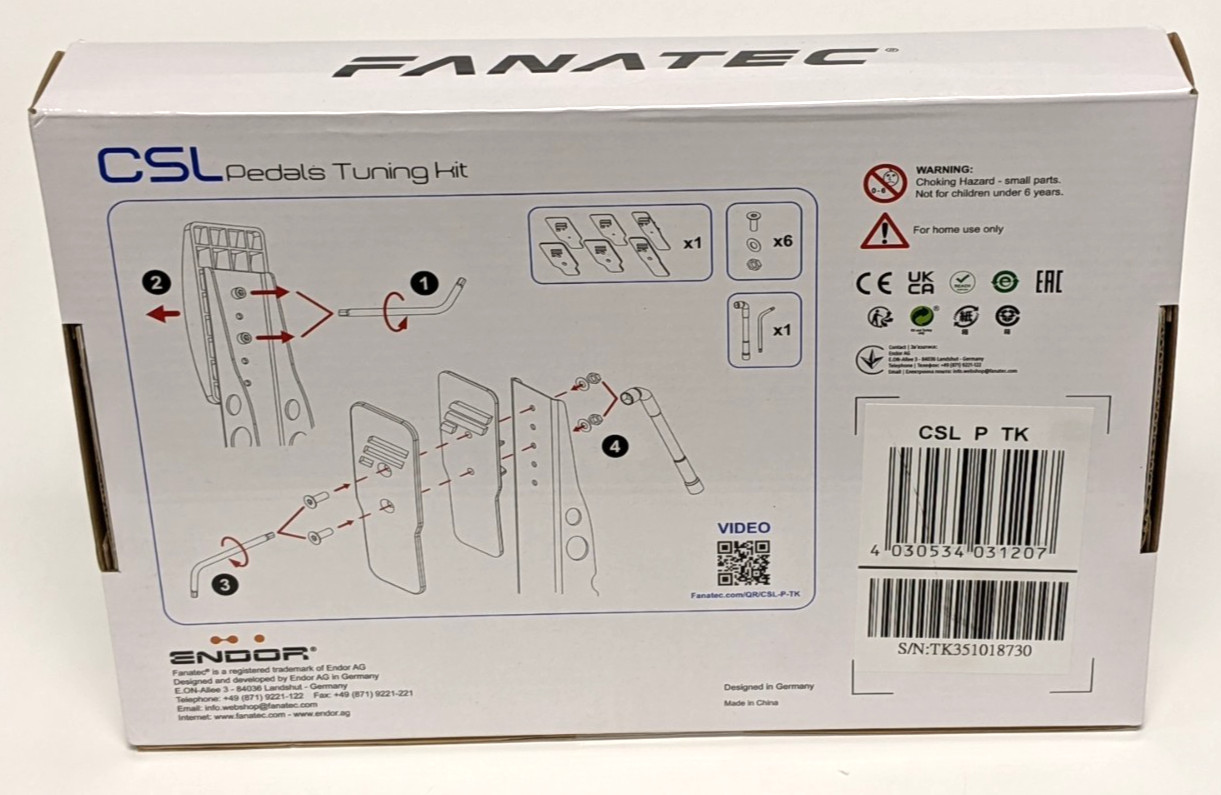 Fanatec CSL Pedals Tuning Kit CSL P TK