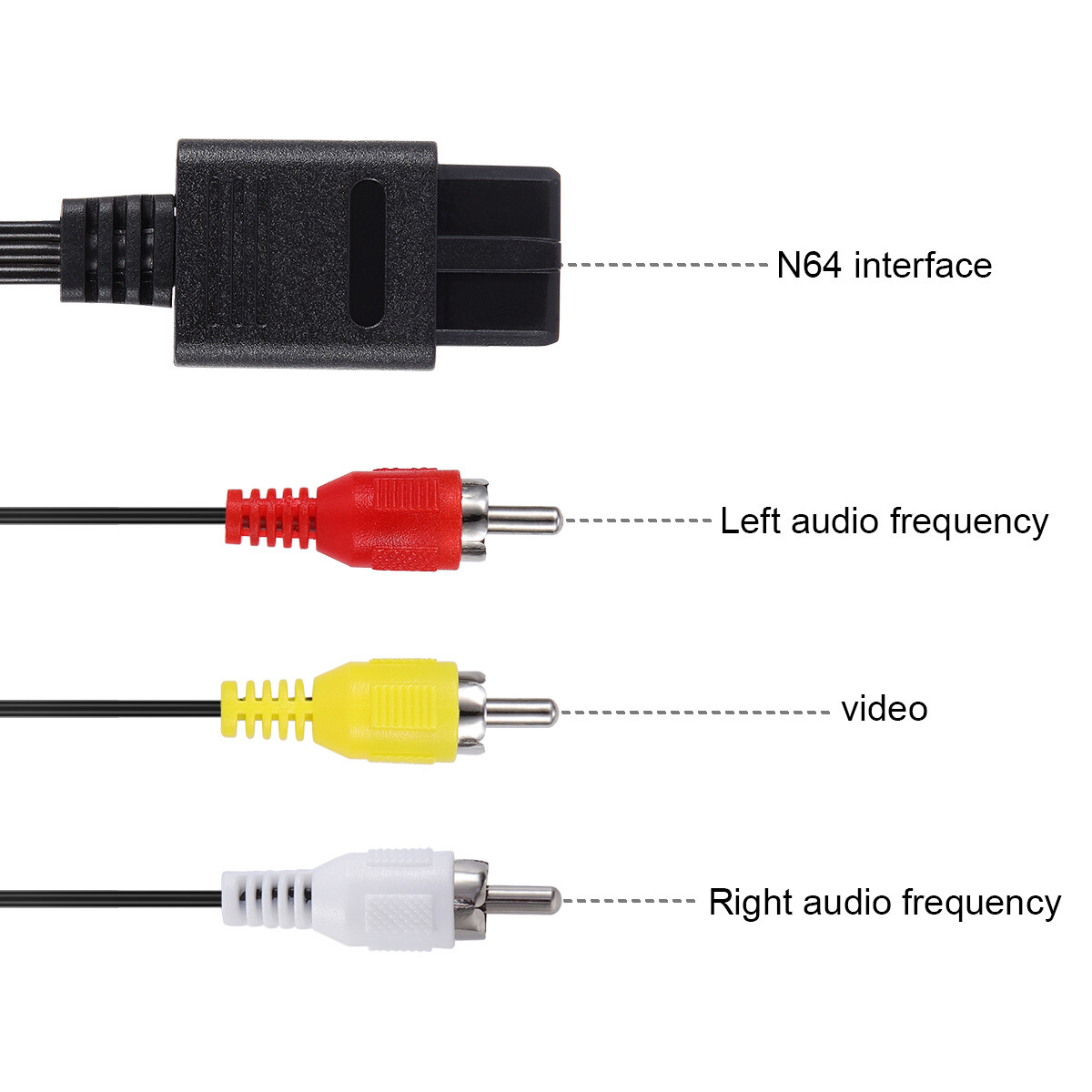 Audio AV RCA+AC Cable Power Supply Adapter Cord For Super Nintendo SNES Game Set