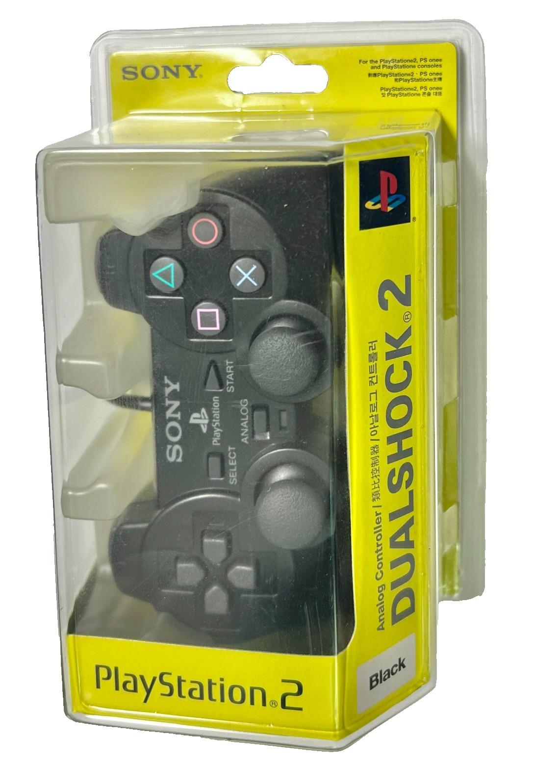 Official Sony Playstation 2 DualShock Wired Controller Sealed PS2 – Black