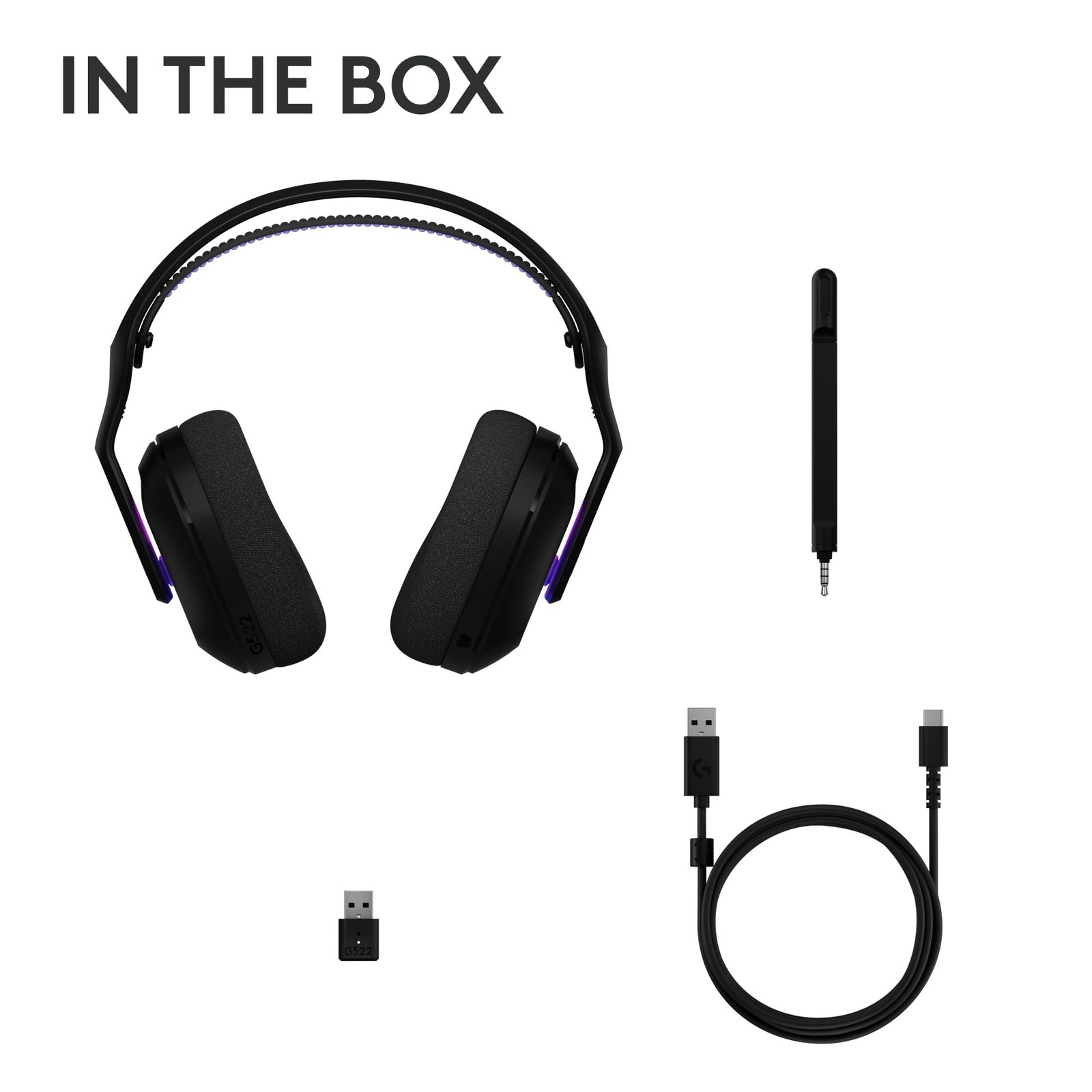 Logitech G522 LIGHTSPEED Wireless Gaming Headset LIGHTSYNC RGB Full Bandwidth