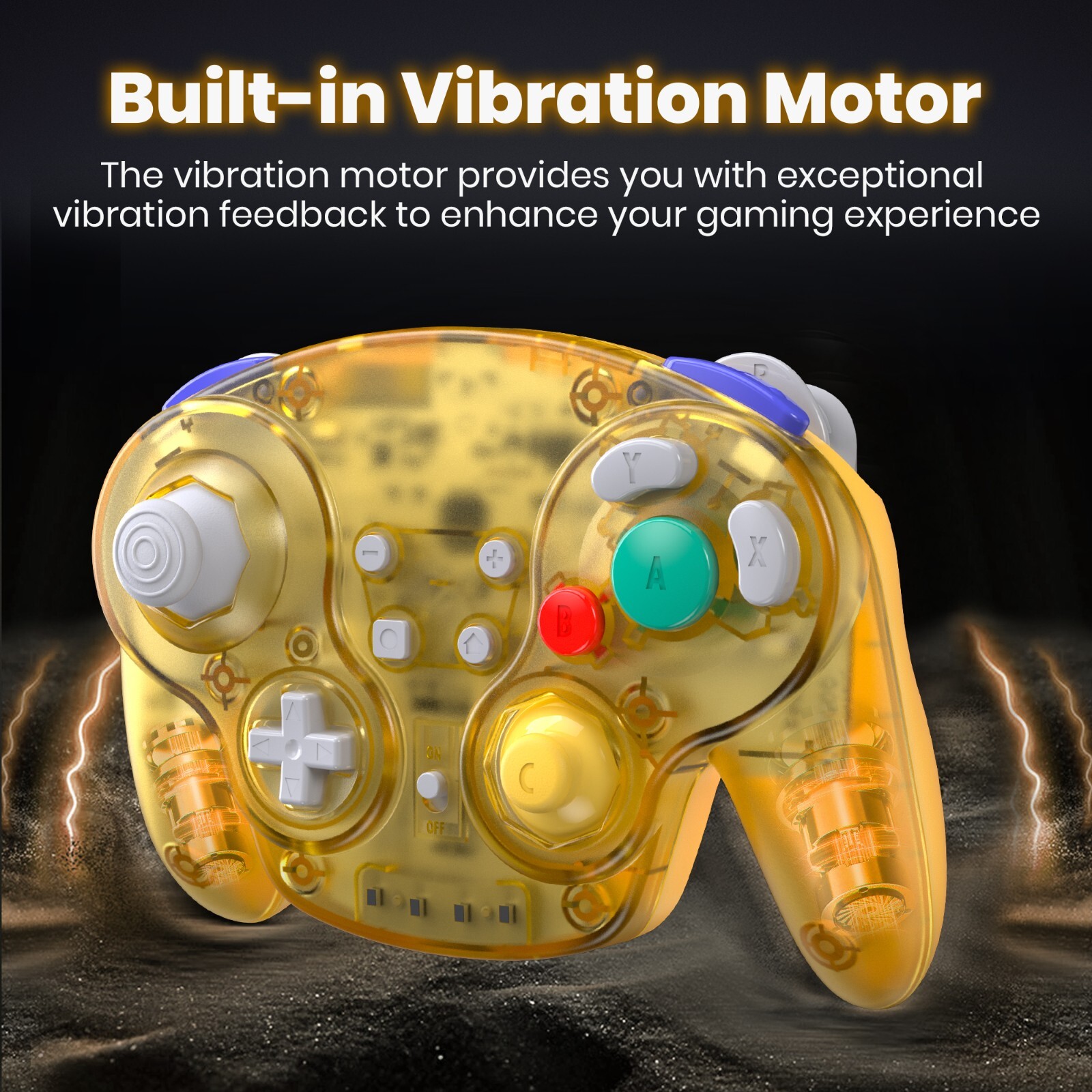 2.4GHZ Wireless NGC Switch Controller for Gamecube/ Windows PC/Mac/ Raspberry Pi