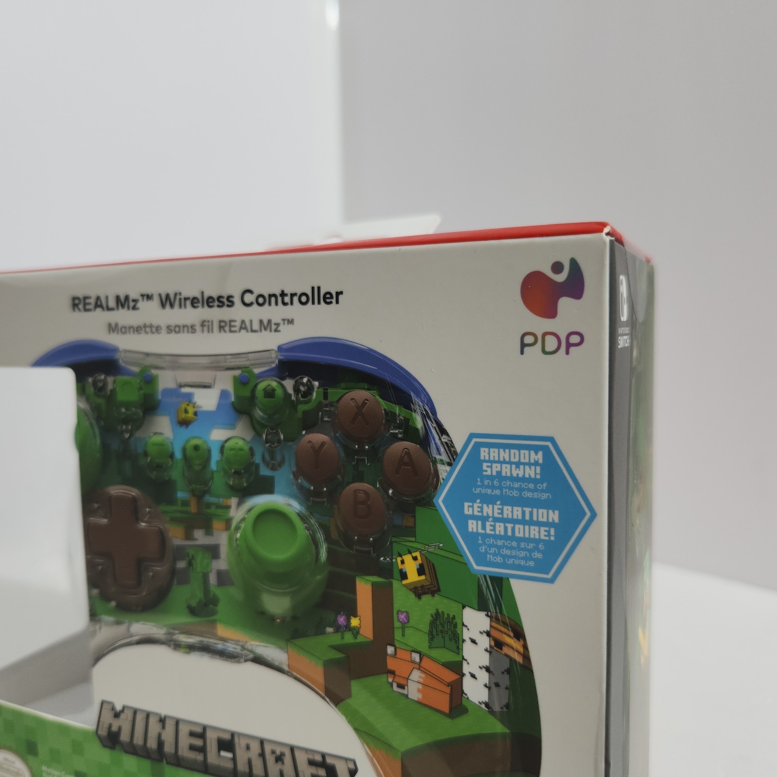 PDP REALMz™ Wireless Controller: Minecraft Forest Biome. Switch. Brand New RARE!