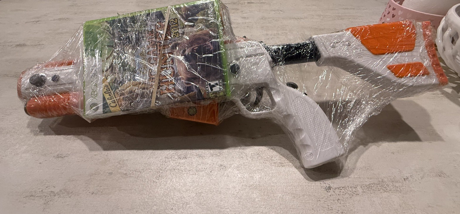 CABELA’S TOP SHOT ELITE WIRELESS GUN CONTROLLER W/ SENSOR BAR & SNIPER XBOX 360