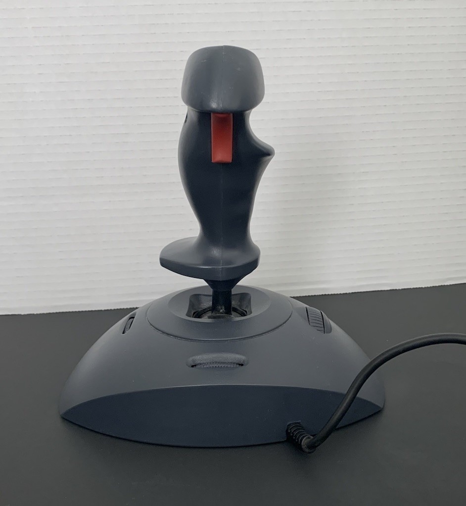 Logitech Wingman Joystick Model 3001 Parallel Port PC FLIGHT STICK Untested VTG