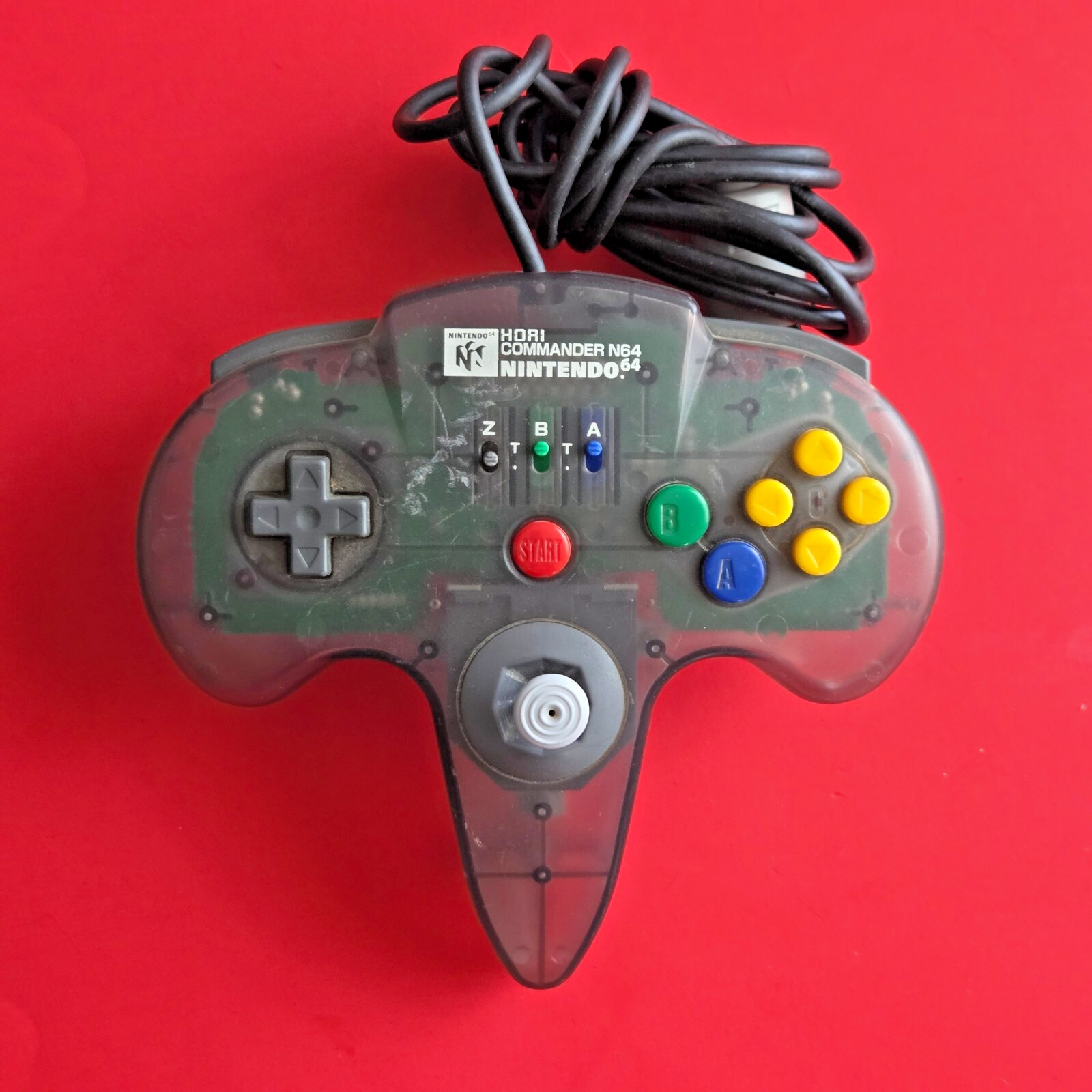 Nintendo 64 HORI COMMANDER Controller CLEAR GRAY Official OEM N64 GENUINE tested