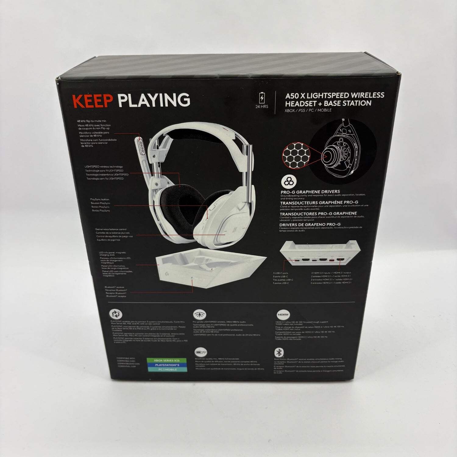 Logitech A50 X White 939-002132 Wireless Gaming Headset Multi-Platform