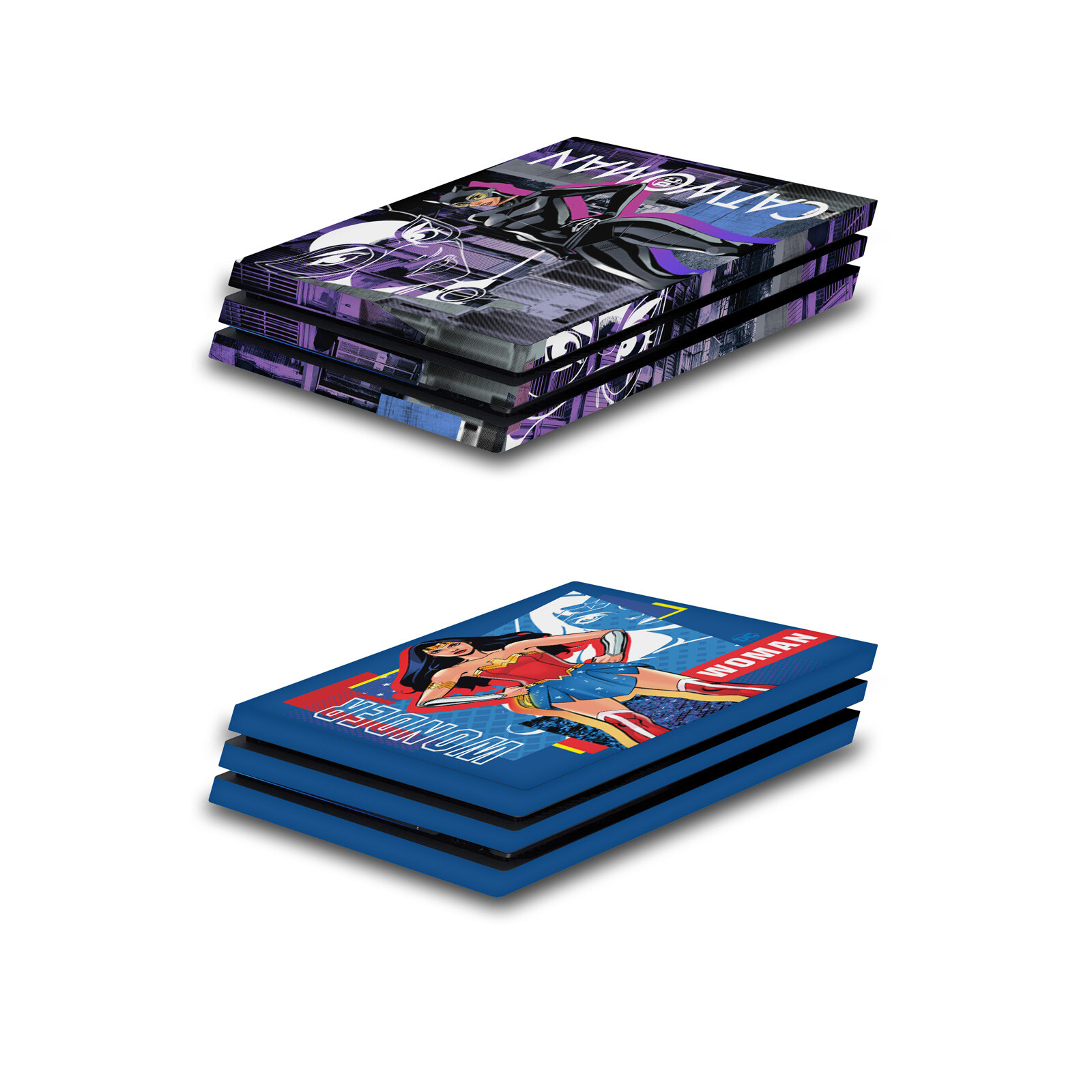OFFICIAL DC WOMEN CORE COMPOSITIONS VINYL SKIN DECAL FOR SONY PS4 PRO CONSOLE