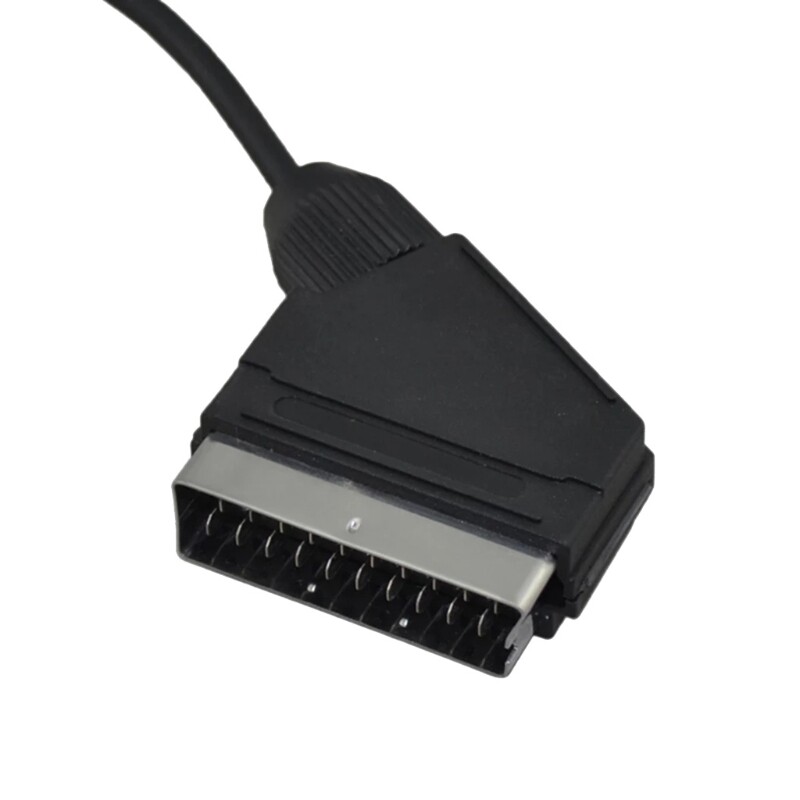 1.8m/5.9ft Scart RGB Cable Audio Cord Video Connector for for