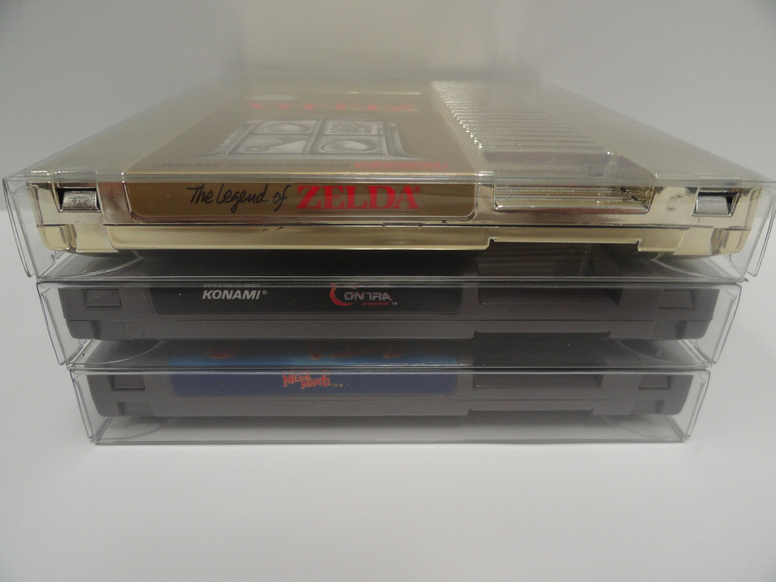 5 NES Cartridge Protectors Custom Clear Video Game Cases Nintendo Cart Boxes