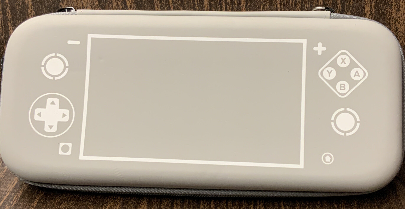 🧷 For Nintendo Switch Lite Carrying Case, Grey, Soft Cover, As Shown👉