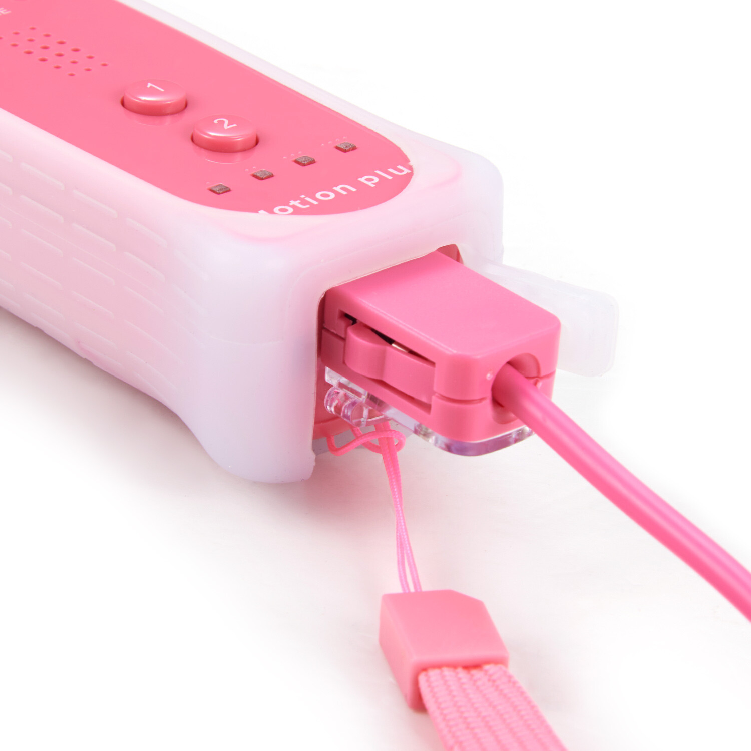2 X Built in Motion Plus Pink Remote Controller+Nunchuck For Wii&Wii U Console