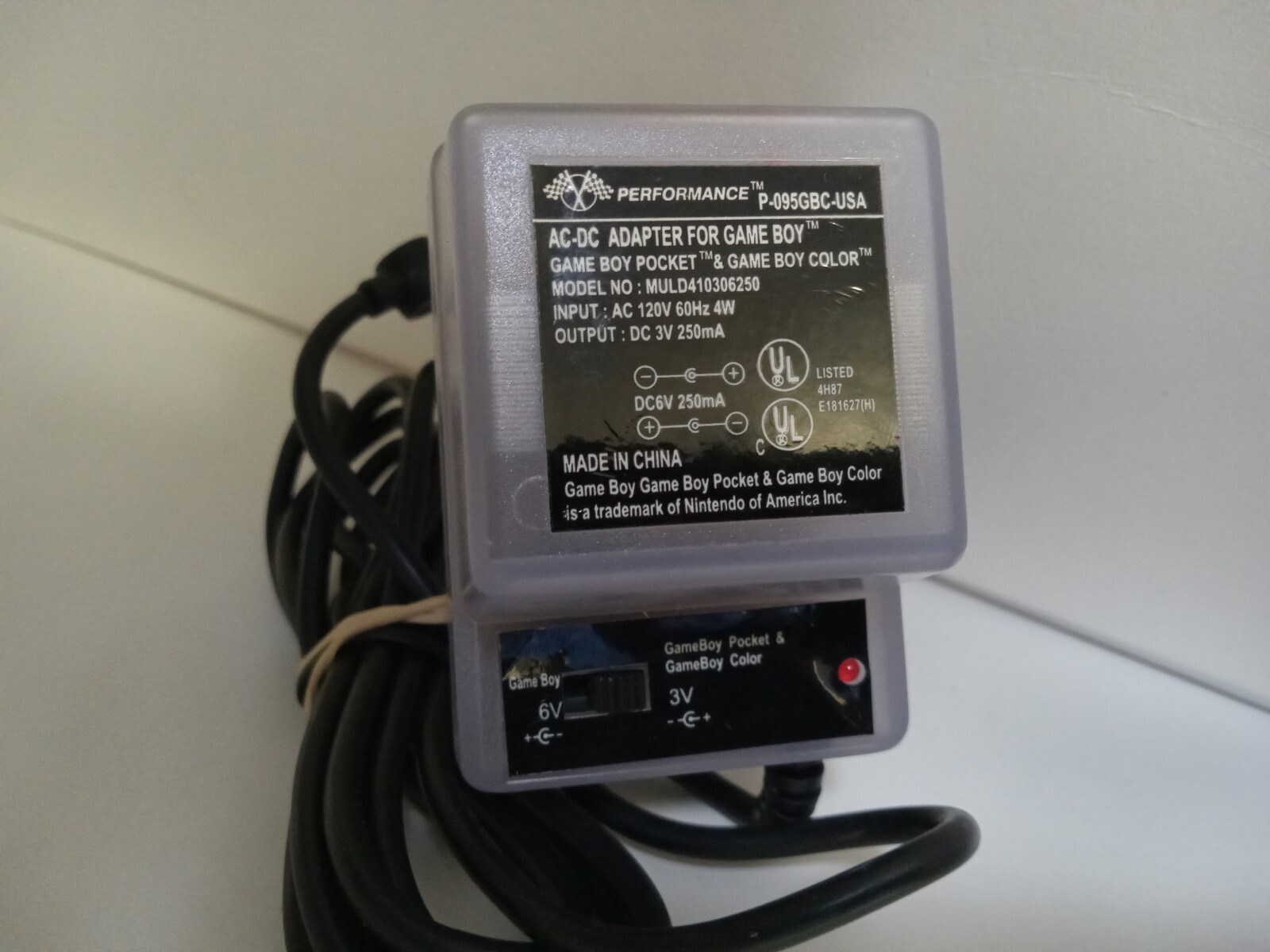 AC Power adapter for GAMEBOY & GB POCKET & GB COLOR #M20