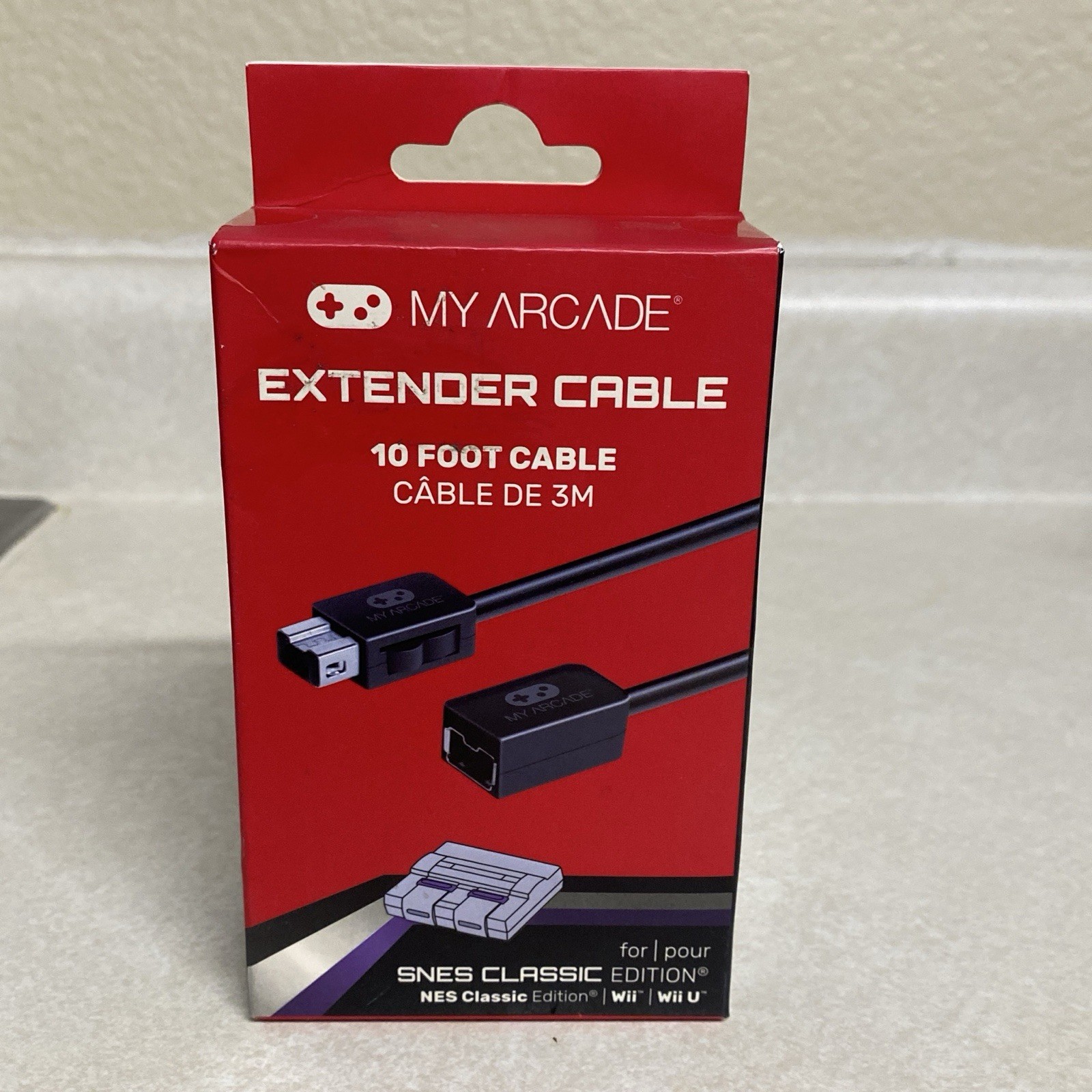My Arcade Extender Cable 10 Foot Cable For NES Classic Edition or Wii/Wii U