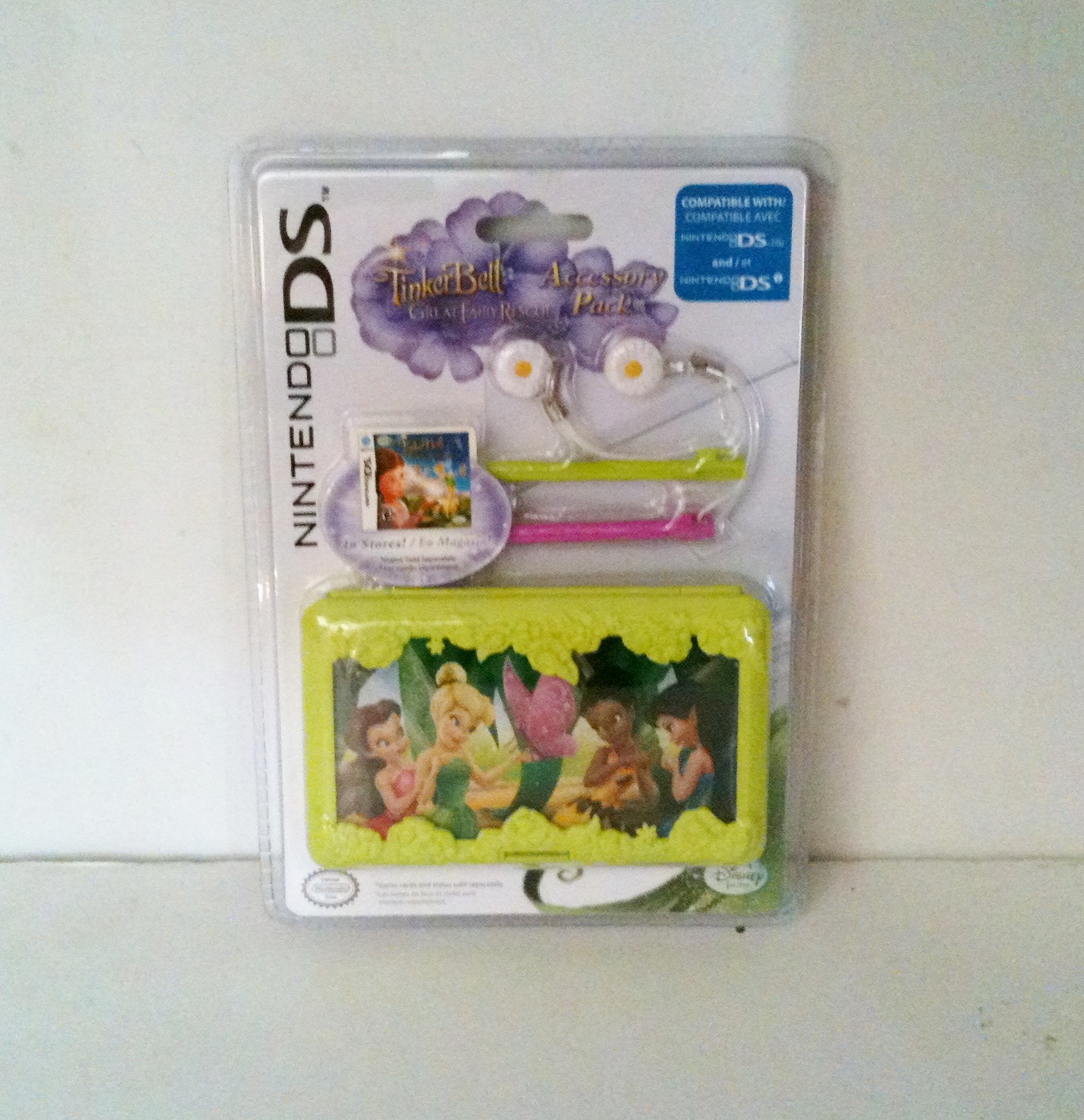 NEW Sealed Nintendo DS Lite DSi TINKERBELL GREAT FAIRY RESCUE Accessory Pack