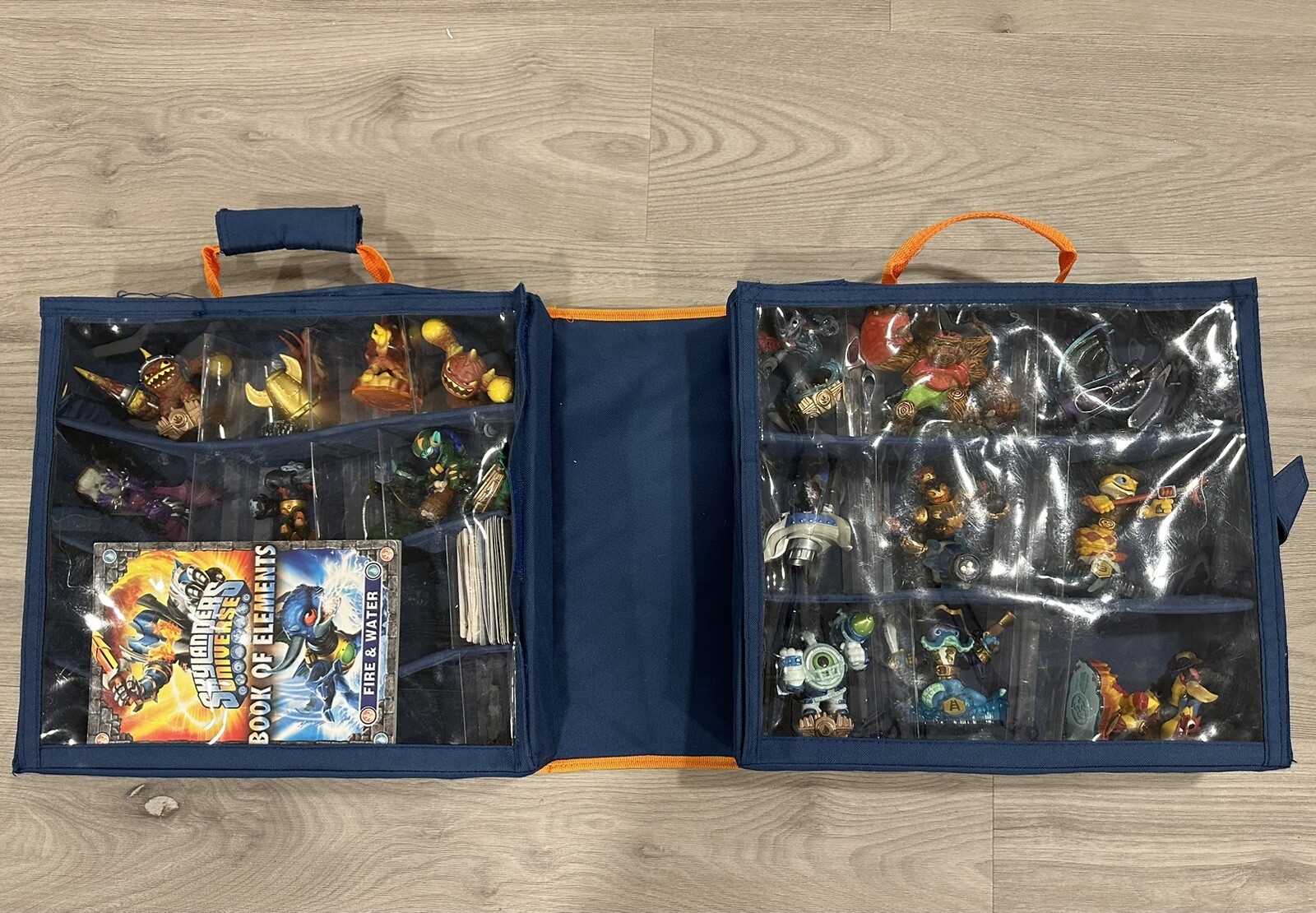 Skylander Giants 17 Figure Lot Collectibles Storage Case Book Stickers Cards