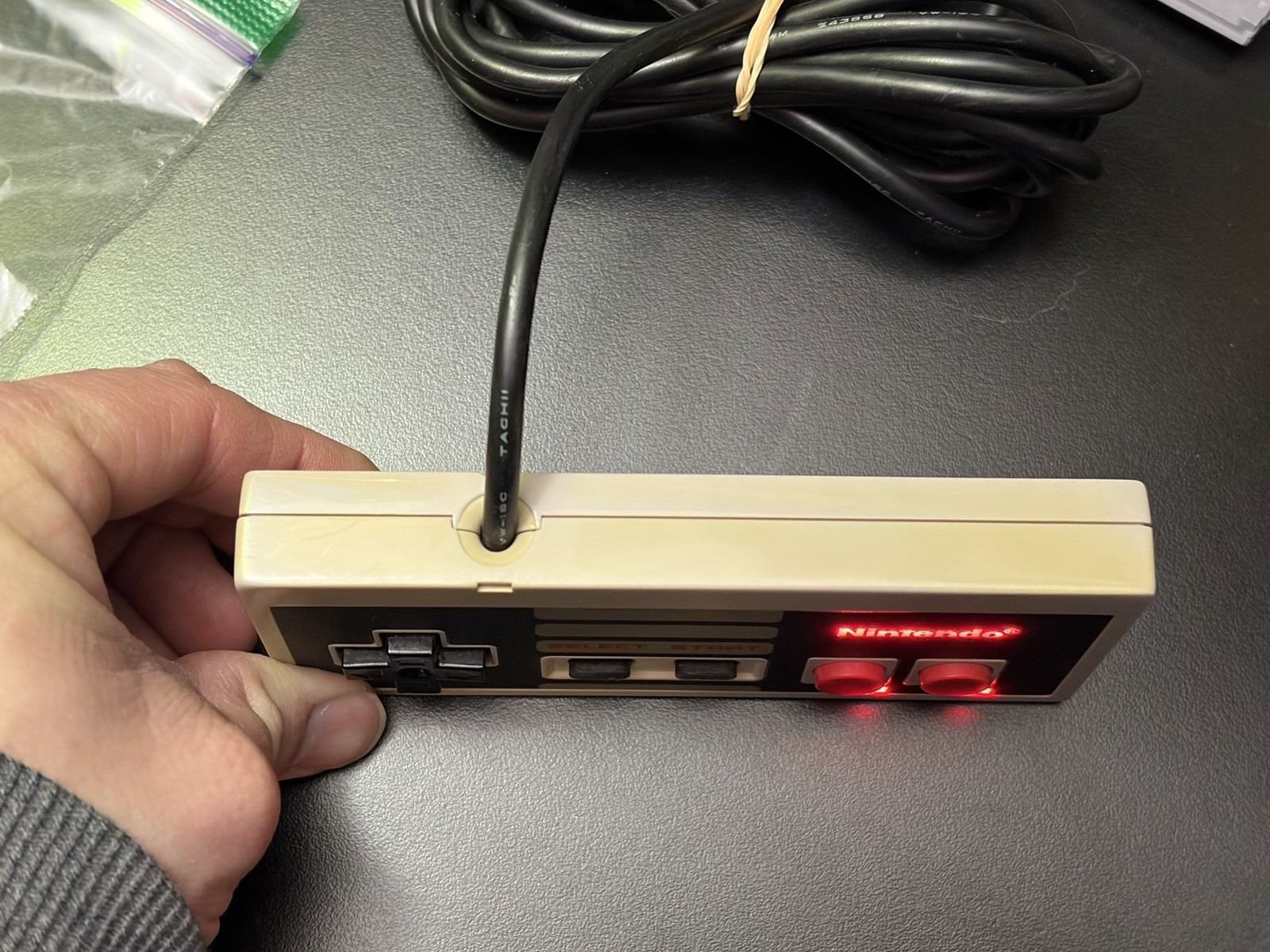 Nintendo NES Original Wired Controller with LED’s – Set Of 2