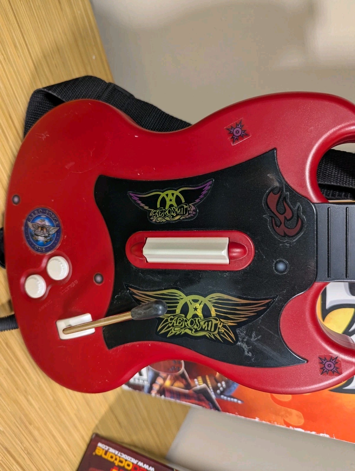 Lot of 2 Guitar Hero GS Gibson Red Octane PS2 Wired Controller PSLGH Black Red