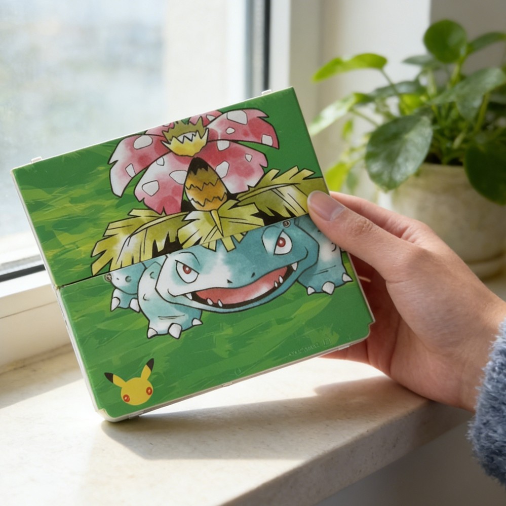 Pokémon Venusaur Themed Custom DIY Shell for Nintendo series Watercolor Edition