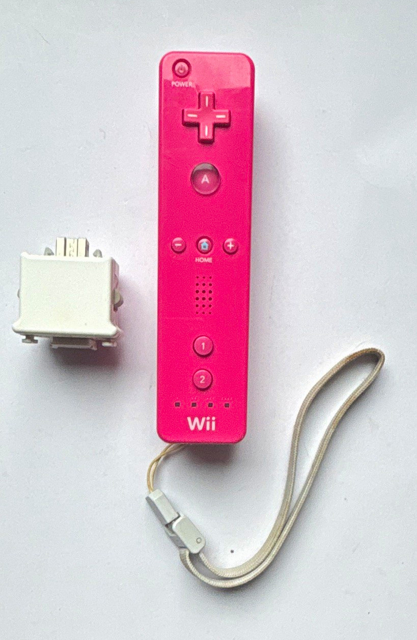 Nintendo Wii Remote RVL-003 Wireless Motion Controller Pink w/ Motion Plus