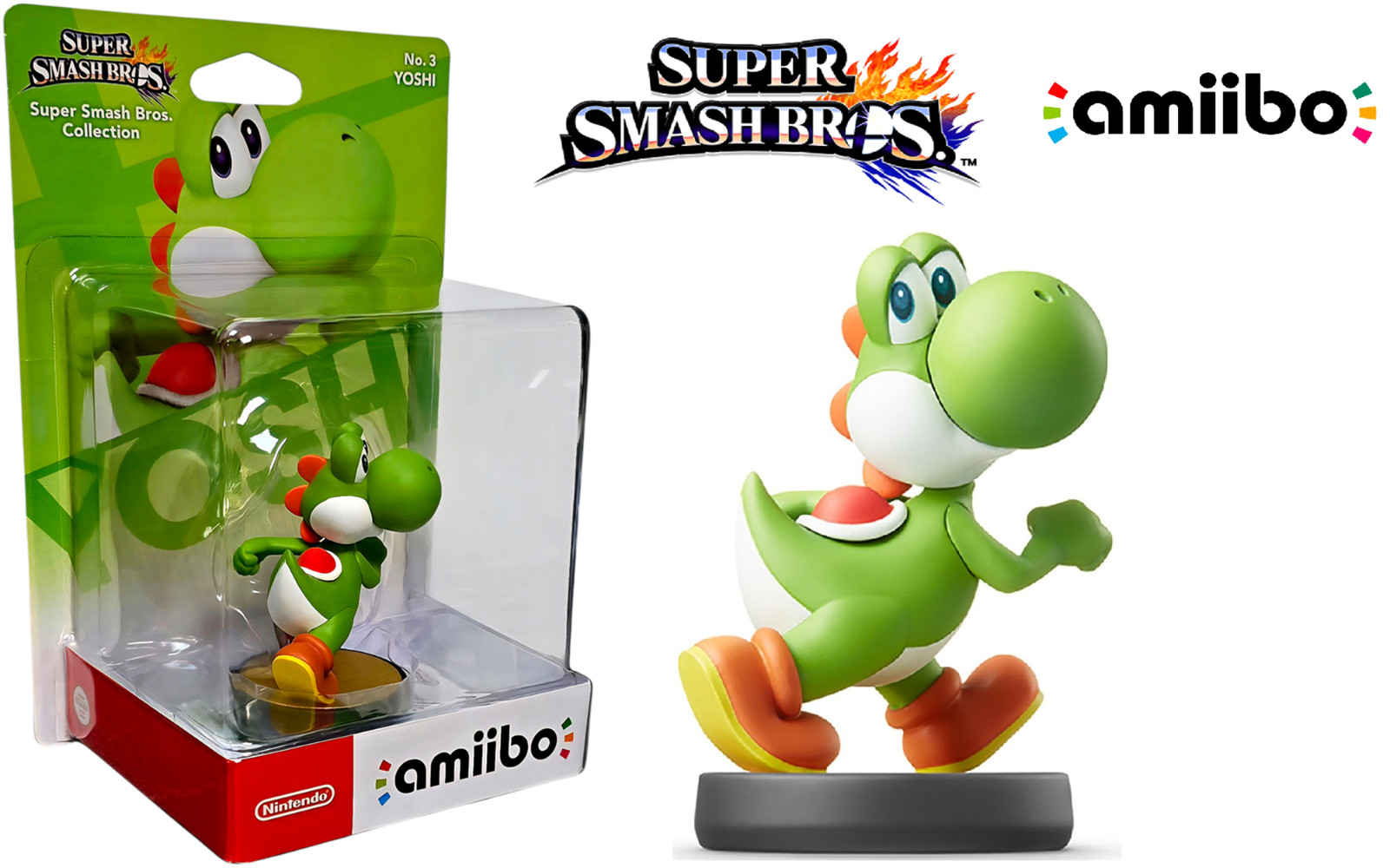 Yoshi Amiibo Super Smash Bros Series Nintendo Figure NEW Fast Ship USA