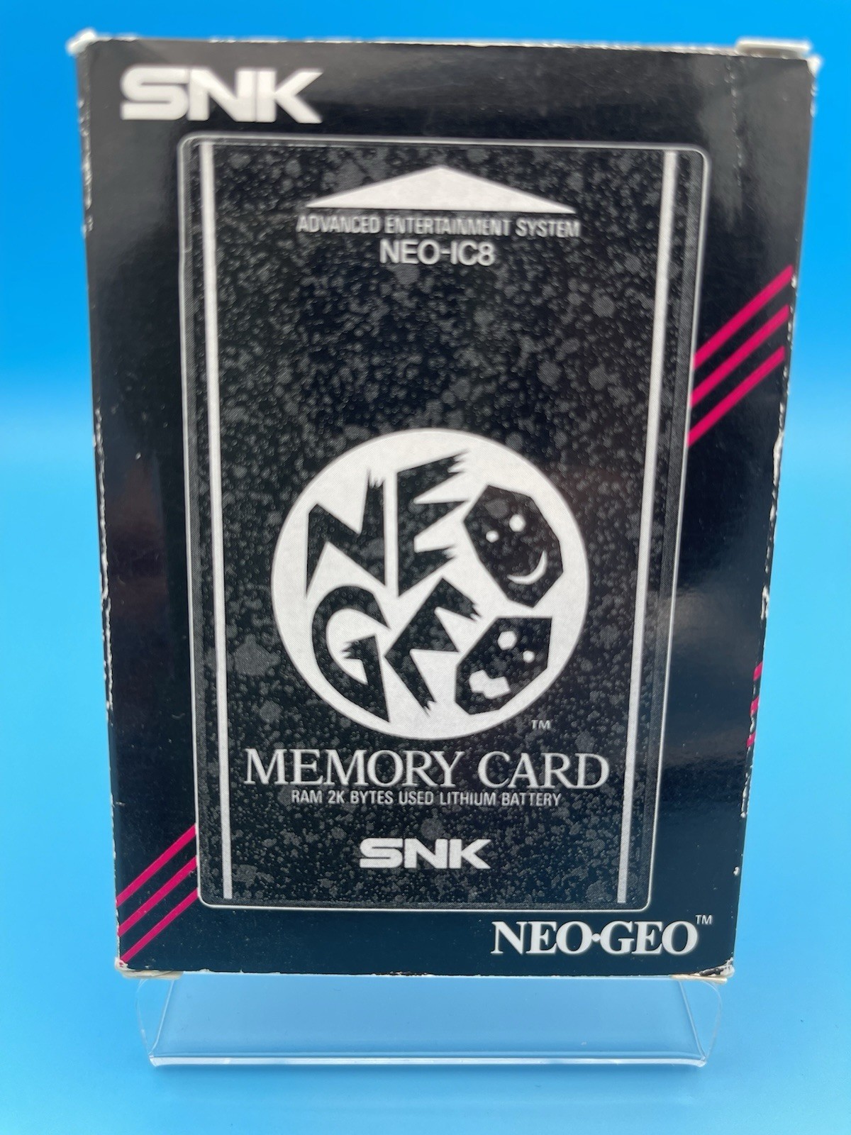 SNK Neo Geo AES Memory Card NEO-IC8 CIB Beautiful Condition WORKS – US Seller!