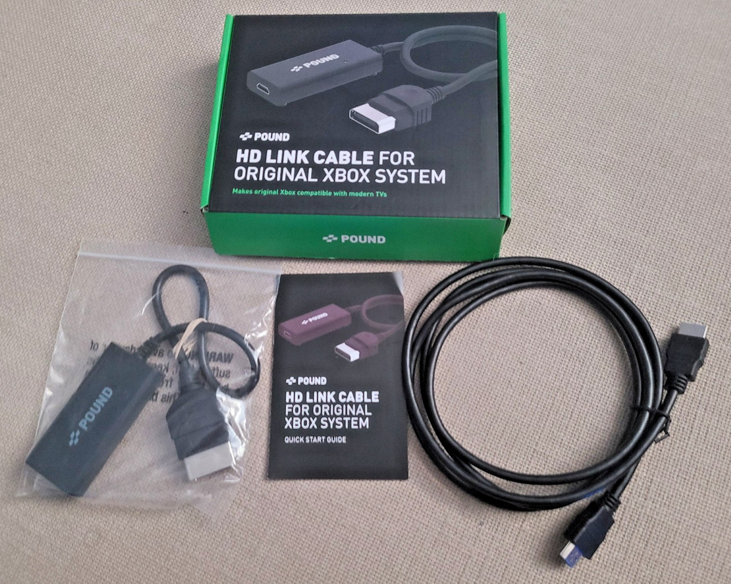 Pound Technology HD Link Cable for the Original Xbox Complete HDMI Cable