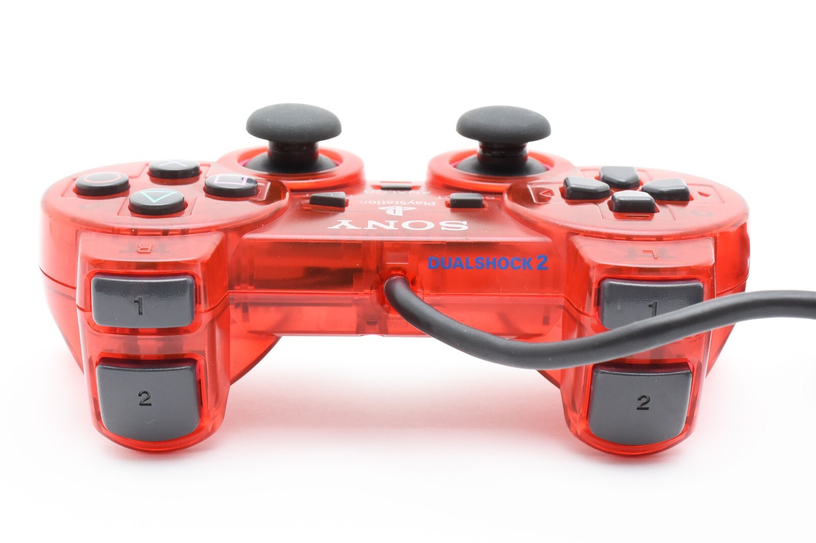 Sony PS2 Analog Controller Dual Shock 2 Crimson Red w/Case Tested Good Japan JP
