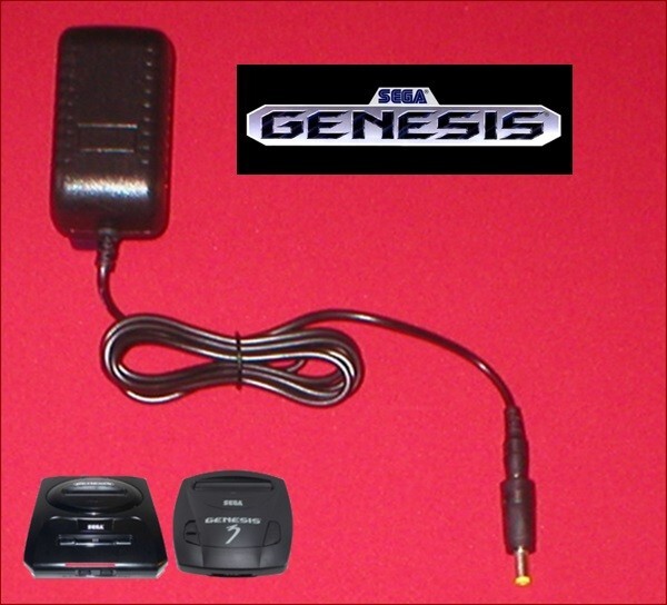 Power Cord AC Adapter Power Supply for the Sega Genesis 2 & 3 Console System NEW