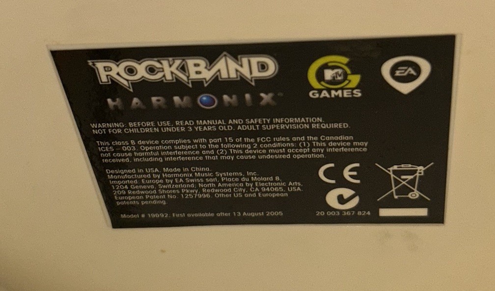 Harmonix Nintendo Wii Rock Band Drum Set Controller Pedal 19092 Wired USB Tested