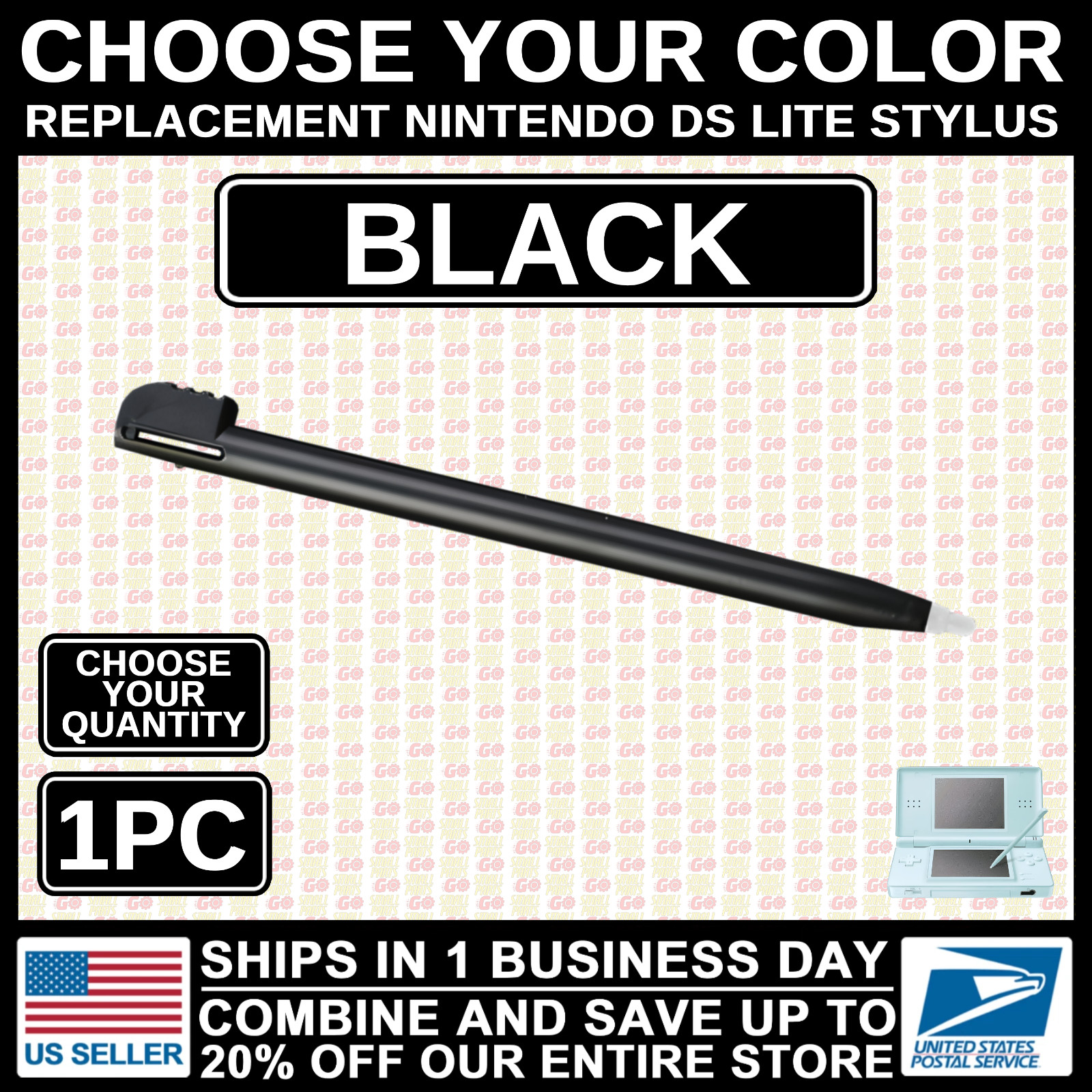 Stylus For Nintendo DS Lite Black/White/Red Plastic Pen Replacement NDSL/DSL