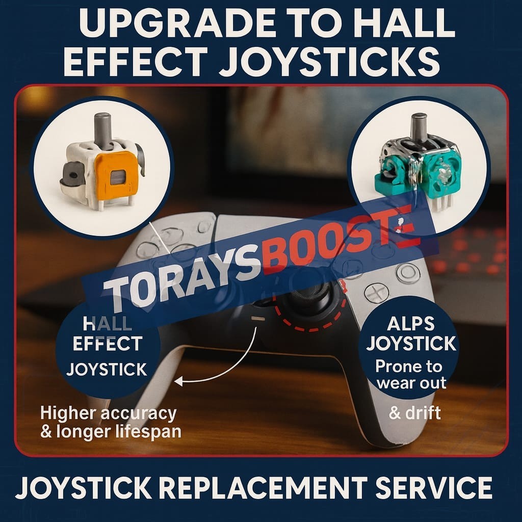 Repair Service – Fix Your Playstation 4 & 5 Controller Stick Drift – Hall Effect