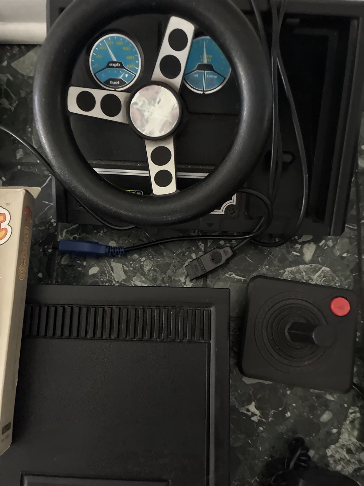 Colecovision Complete Set With Steering Wheel And Atari