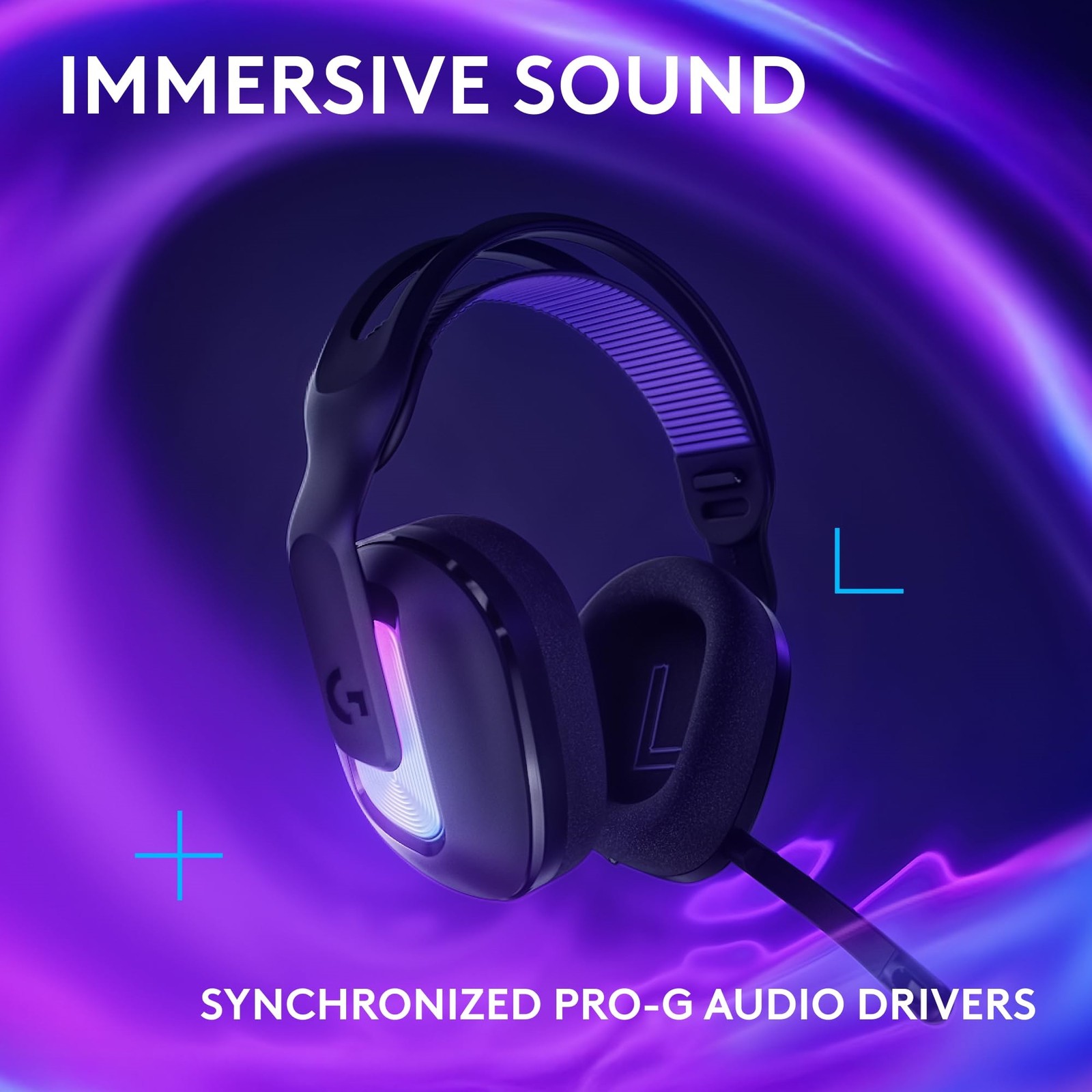 Logitech G522 LIGHTSPEED Wireless Gaming Headset LIGHTSYNC RGB Full Bandwidth