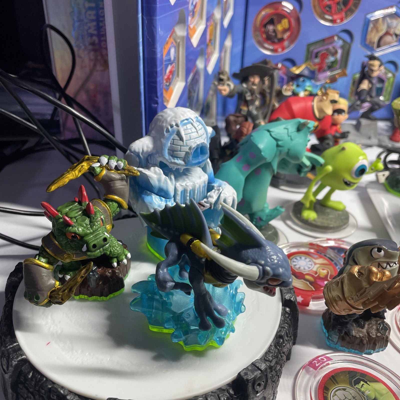 Skylanders + Disney infinity mixed Collection Over 50 Characters And Pieces!