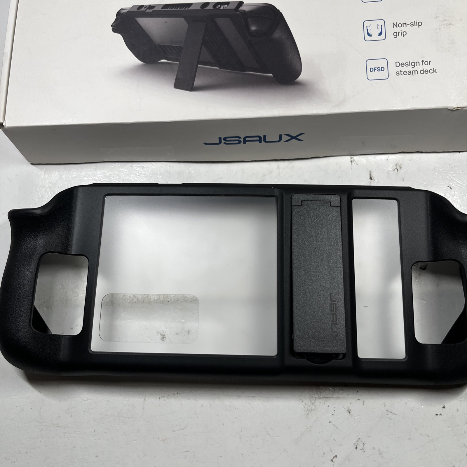 JSAUX Protective Shell For Steam Deck Model PC0102 Black Drop Protection NEW