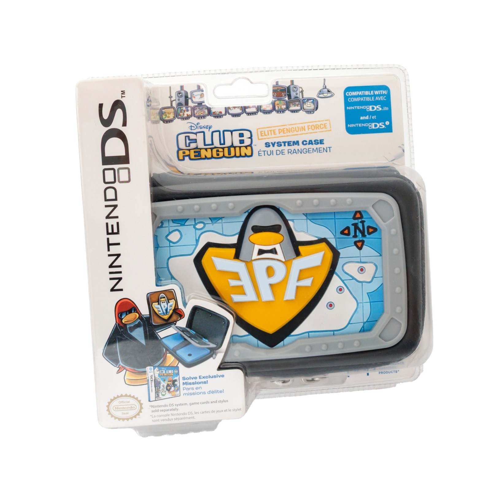 Disney Club Penguin Elite Force EPF Nintendo DSi DS Lite System Case 2010 NEW