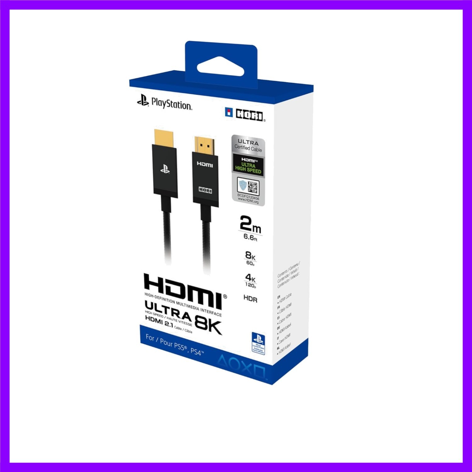 Ultra High Speed HDMI Cable for Playstation® 5 – Officially Licensed by Sony