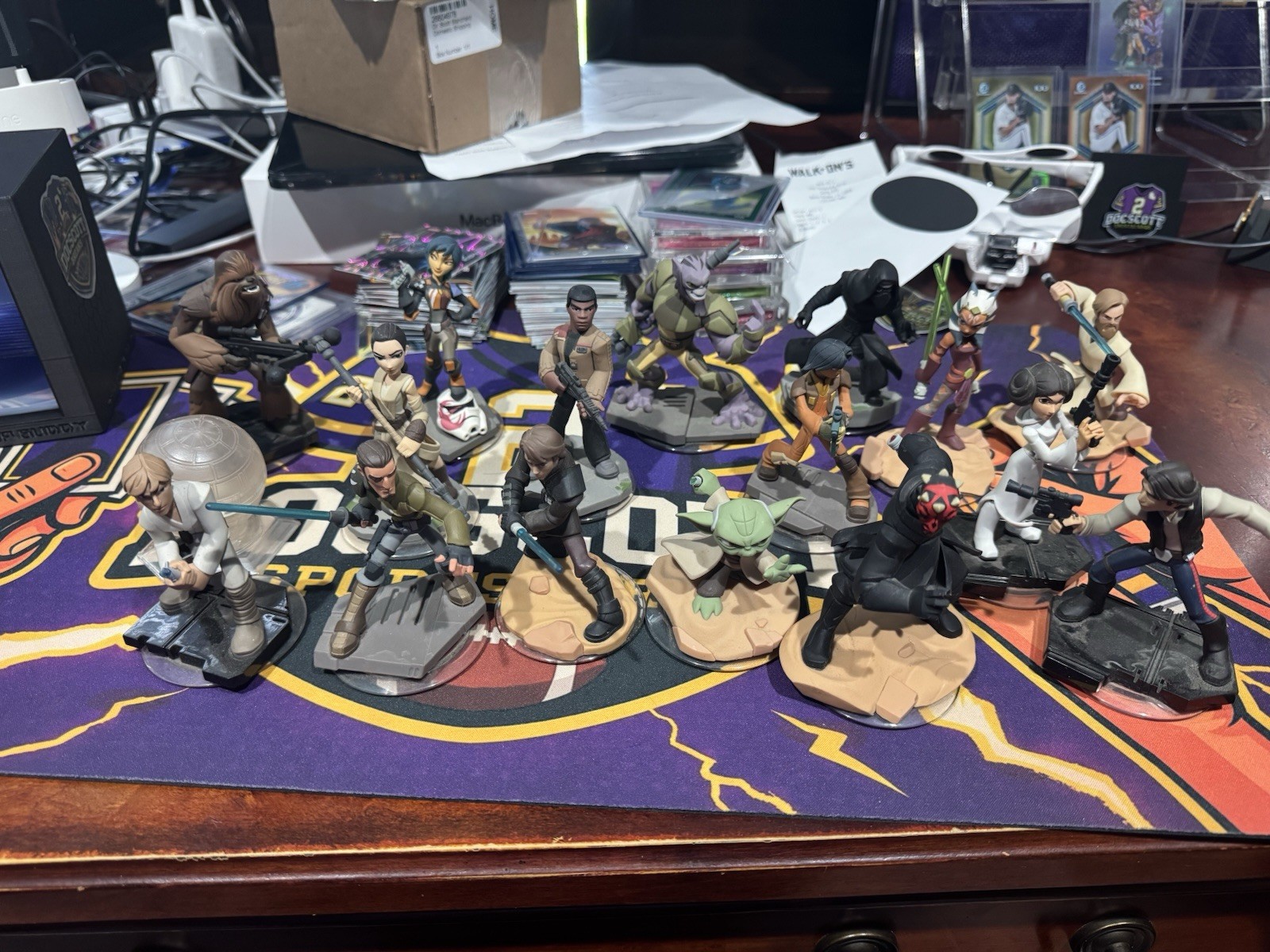 16x Disney Infinity Star Wars lot. With Death Star Player