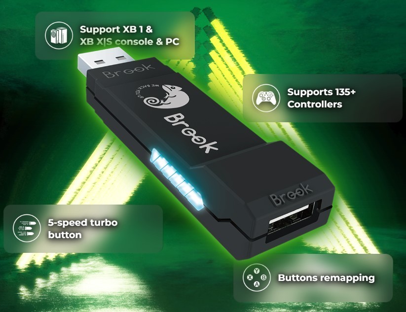 Brook Wingman XB 3 Converter: Wireless Controller Adapter for New XB Series X/S