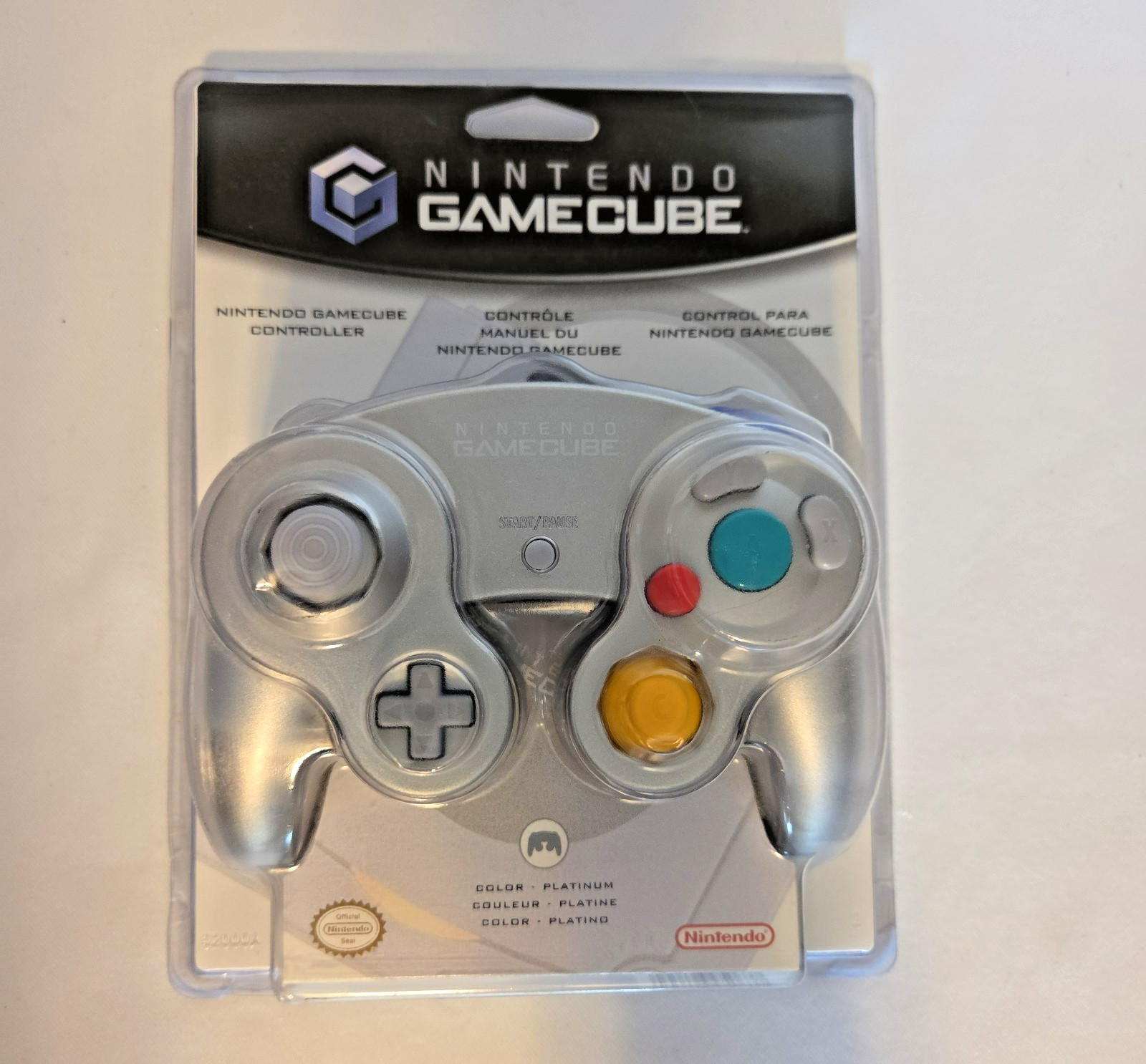 Nintendo GameCube Controller Platinum Silver OEM DOL-003 New Factory Sealed 2003