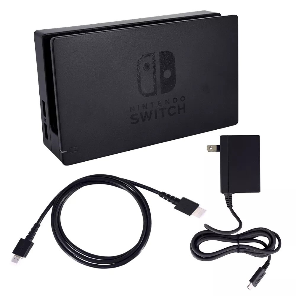 Original Nintendo Switch Charging Dock+AC Adapter Power Cable+HDMI CABLE Set TV