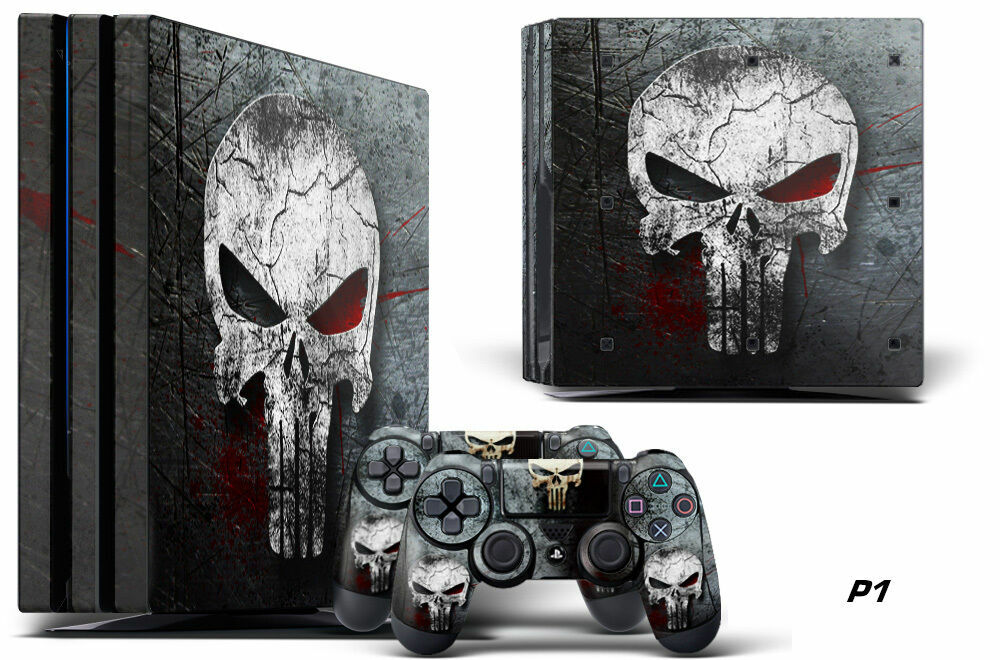 Decal Skin Wrap For PS4 PRO Playstation 4 Pro Console & Controller Stickers SKUL