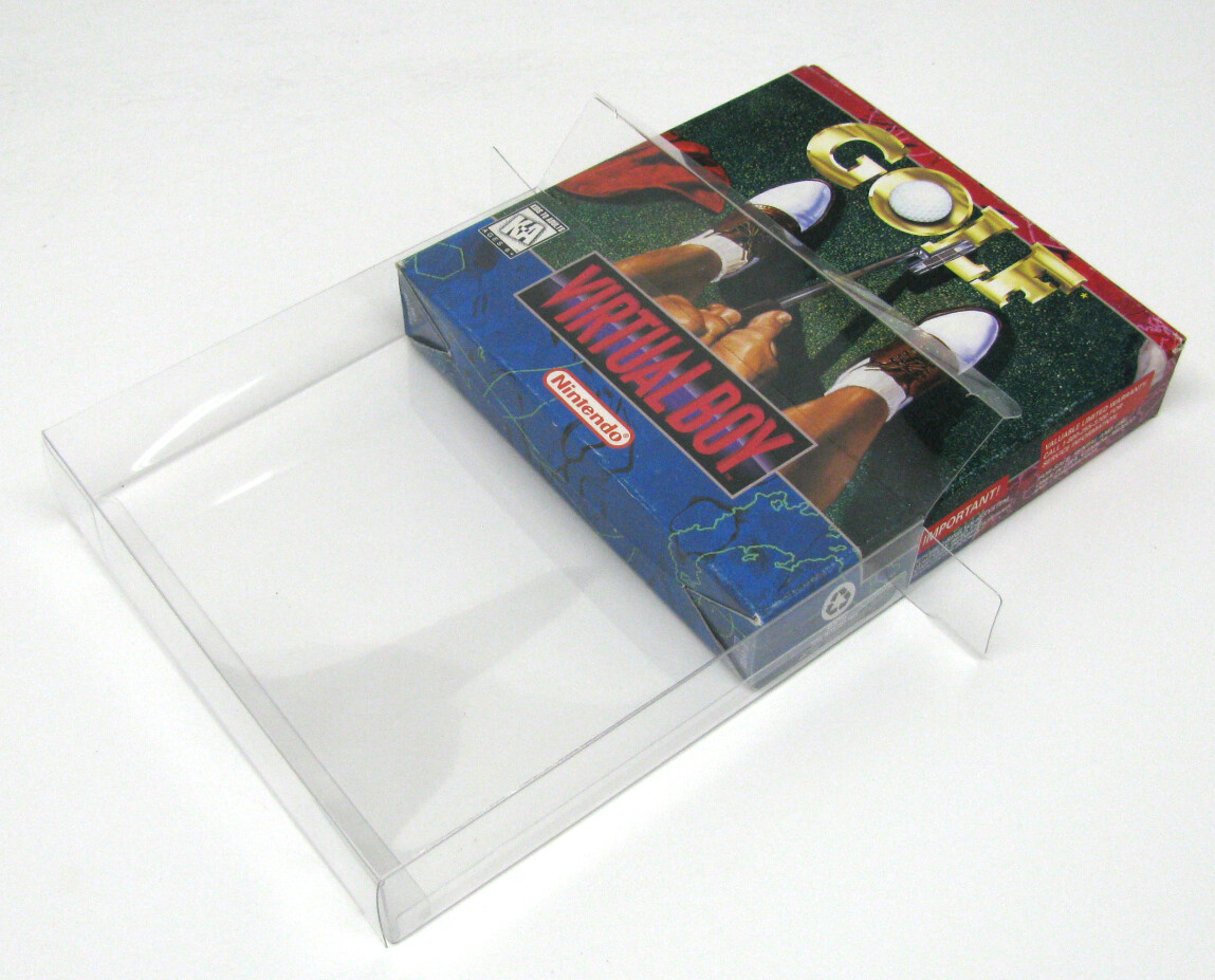 5x NINTENDO VIRTUAL BOY CIB GAME BOX – PROTECTIVE BOX PROTECTOR SLEEVE CASE