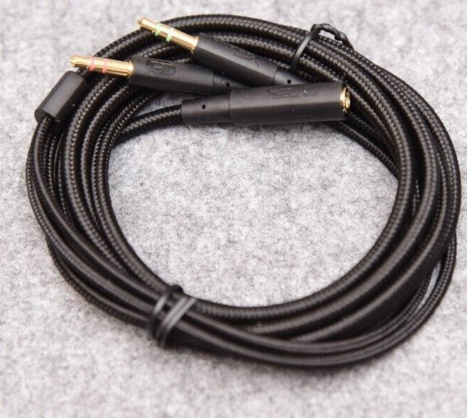 Kingston HyperX Extension 3.5mm Cord Cable Splitter Cloud Gaming Headset(6 FEET)